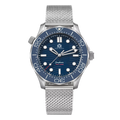 DIVER 007 — Mesh Blue Wave / Enamel Wave Dial