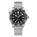 DIVER 007 — Mesh Black Wave / Enamel Wave Dial