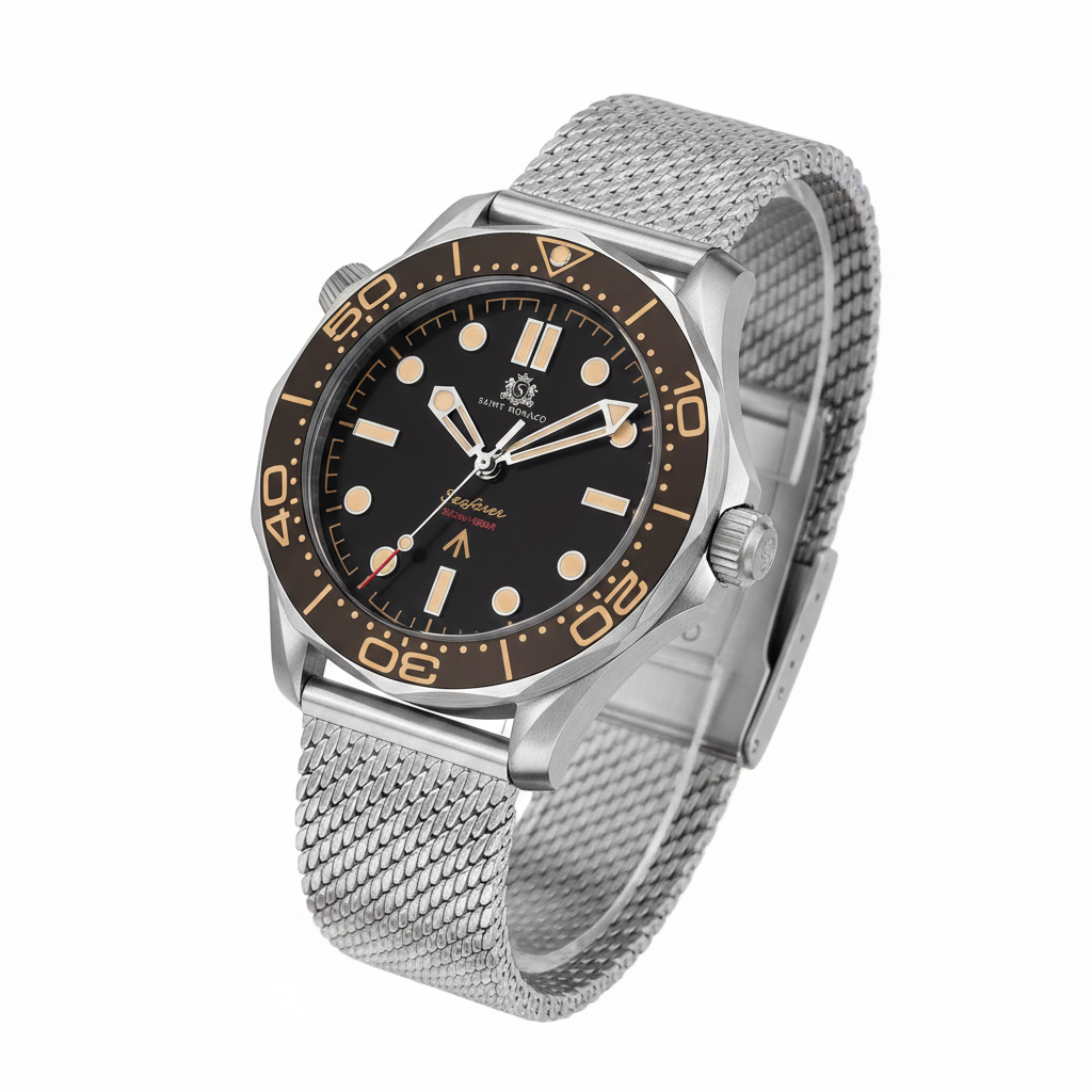 DIVER 007 — Mesh Black / Vintage Black