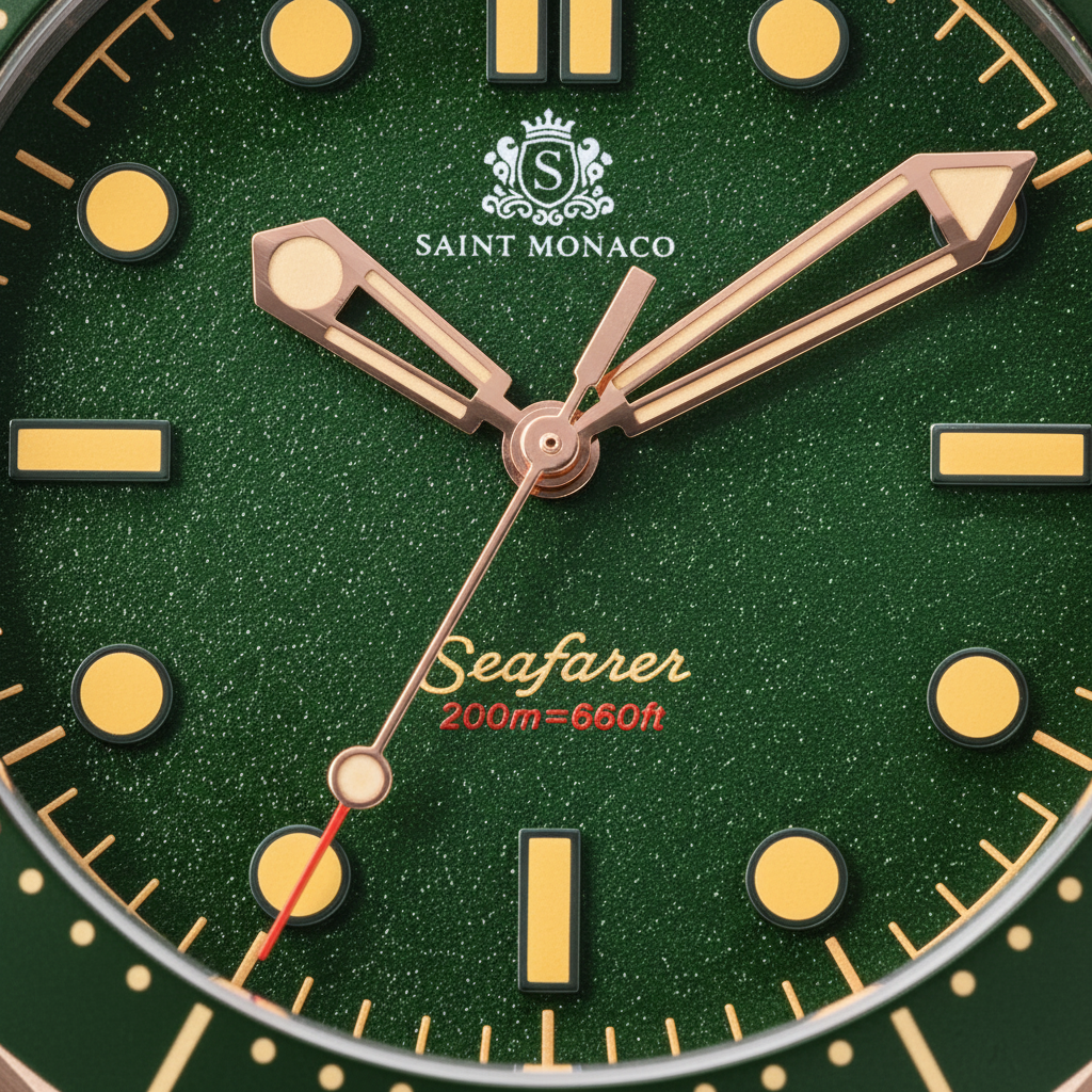 DIVER 007 — Mesh Green / Bronze Bezel